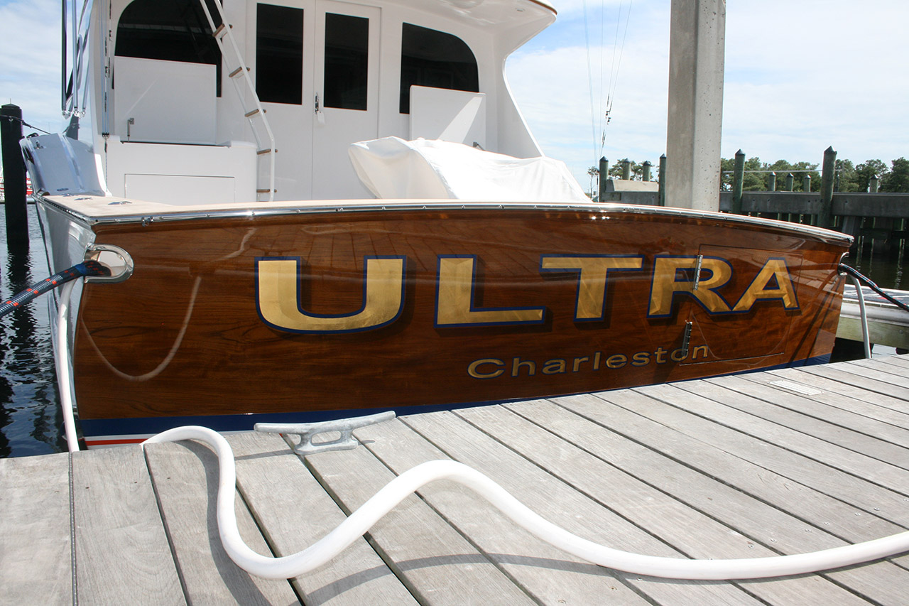 BOATS TRANSOM ARTWORK PAINTING EVERETT NAUTICAL DESIGNS