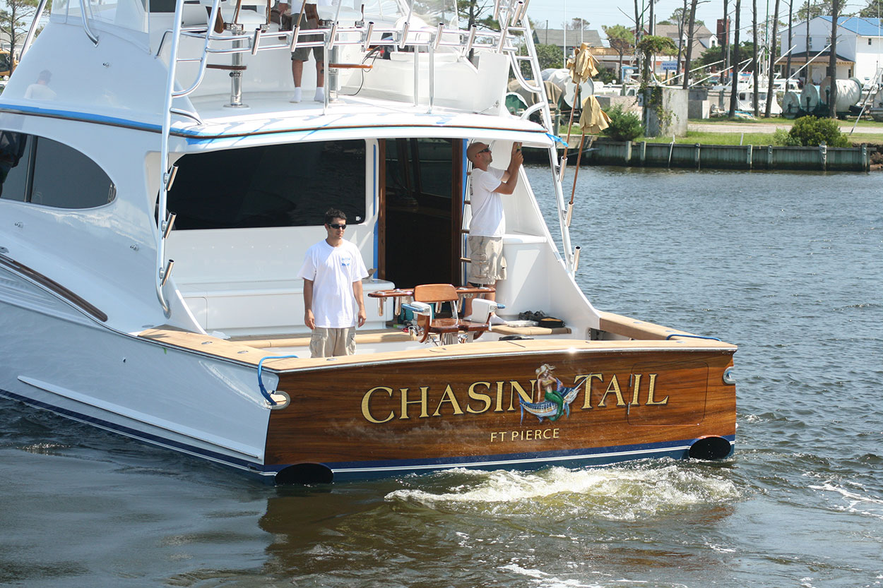 BOATS TRANSOM ARTWORK PAINTING EVERETT NAUTICAL DESIGNS